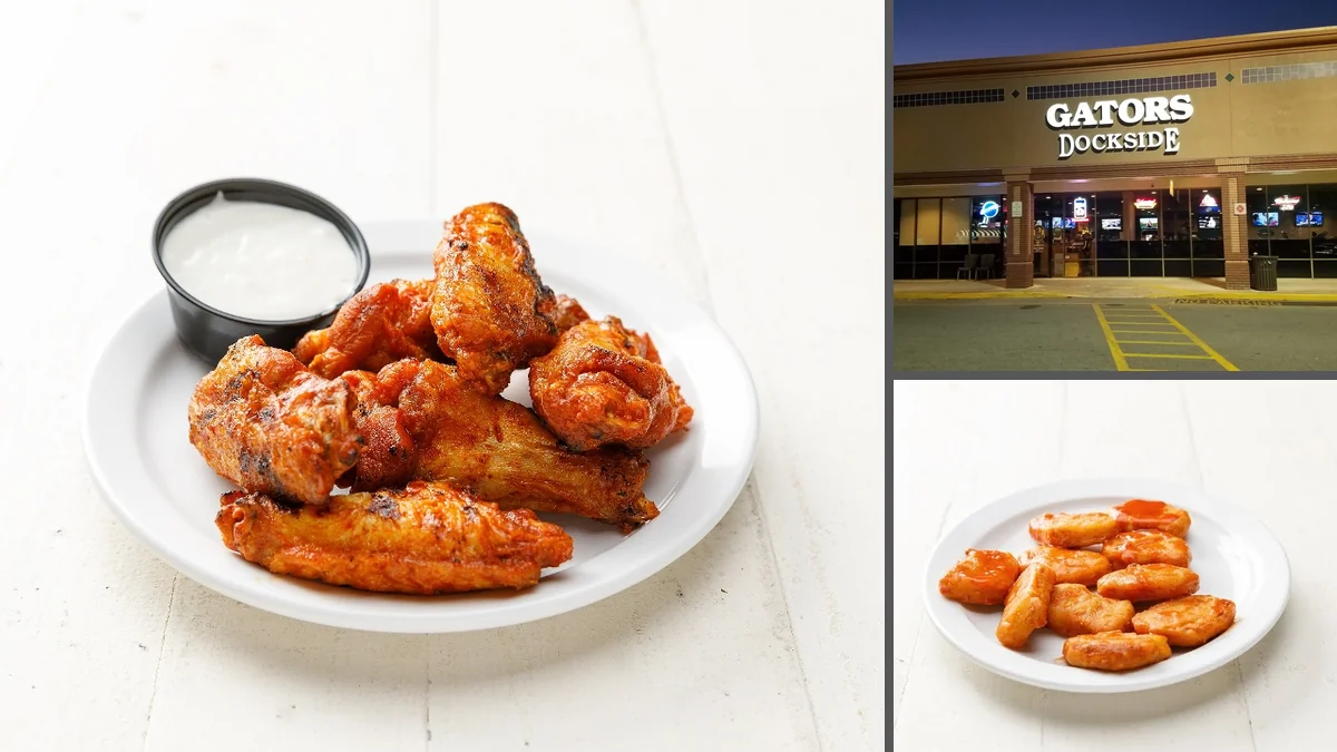 Table service in a family-friendly sports bar.