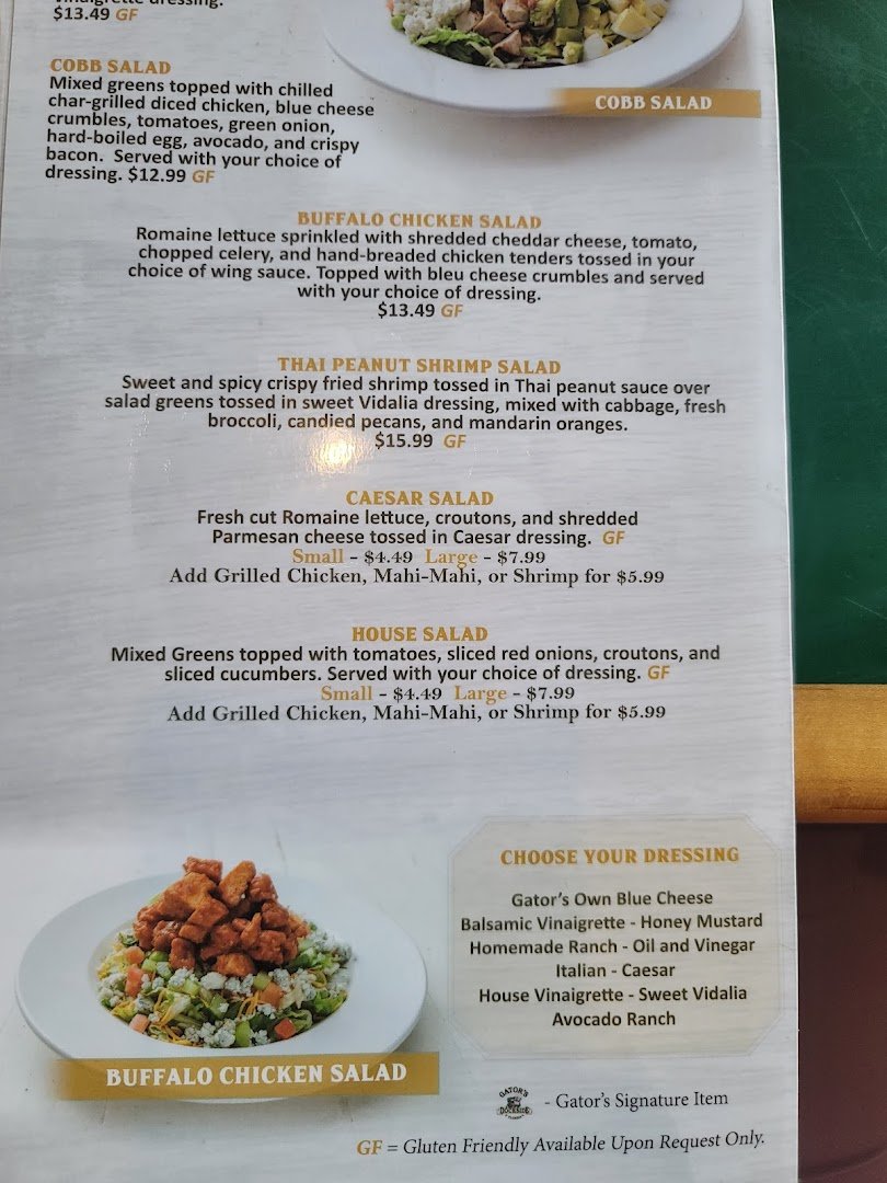 Table service in a family-friendly sports bar.